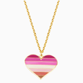 Lesbian Heart Necklace
