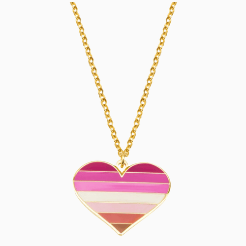 Lesbian Heart Necklace