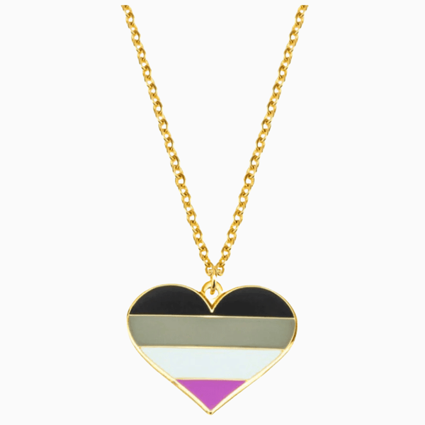 Asexual Heart Necklace