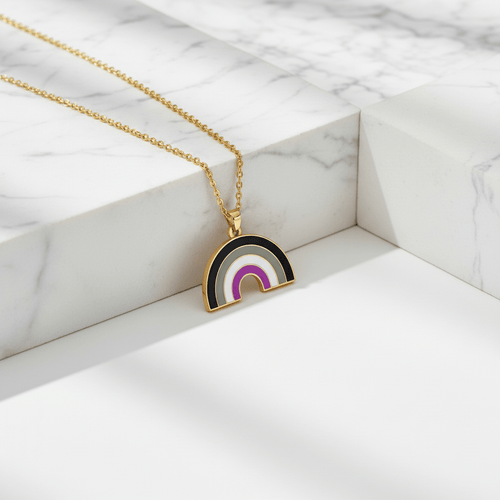 Asexual Rainbow Necklace