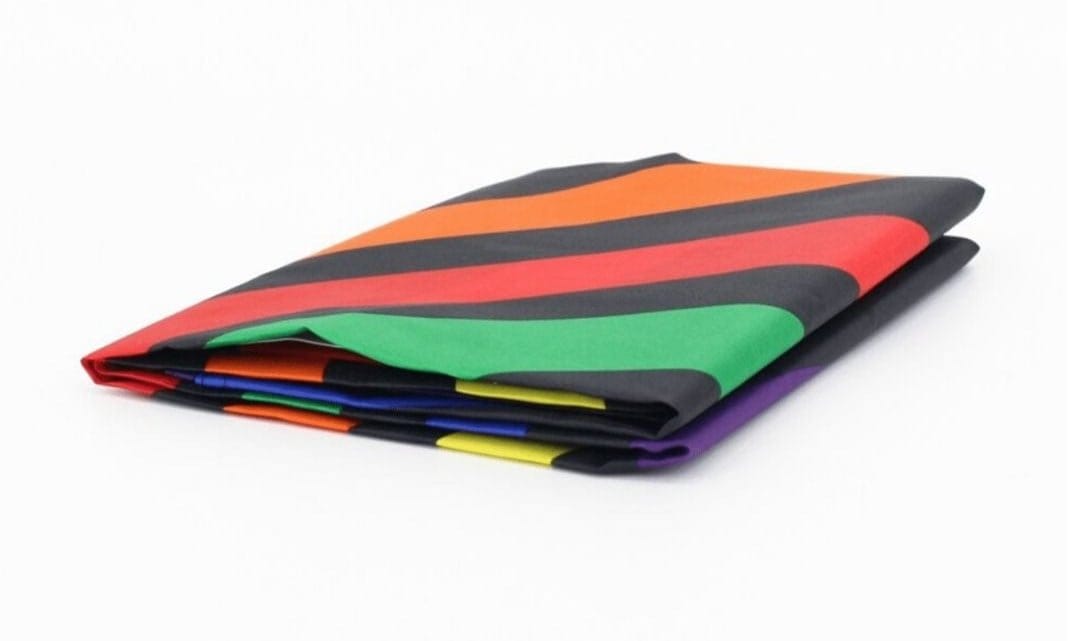 Rainbow Peace Flag folded