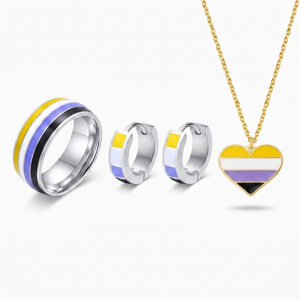 Non-Binary Pride Jewelry Bundle
