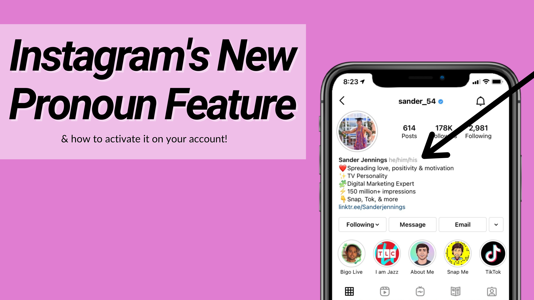 What is Instagram's new Pronoun Feature?