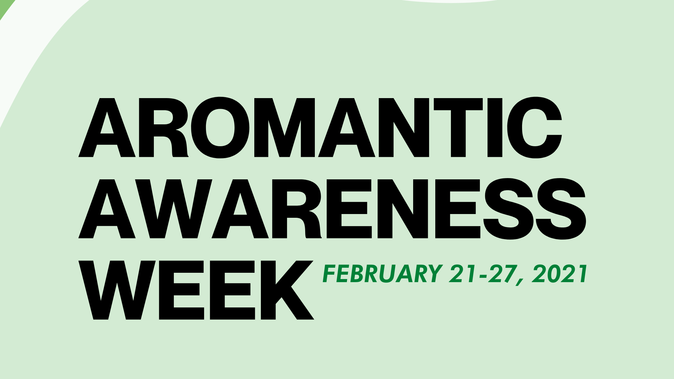 What is the Aromantic Spectrum Awareness Week?