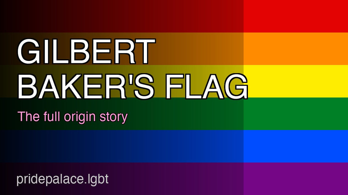 Bold rainbow stripes on a dark background with the text What Does the Rainbow Flag Mean in outlined white lettering.