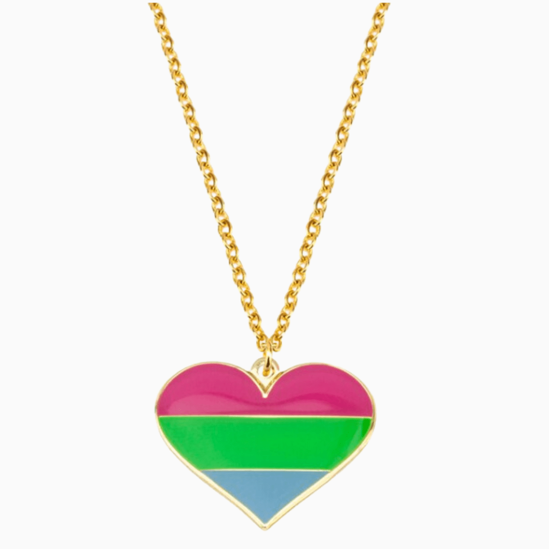 Polysexual Heart Necklace