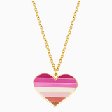 Lesbian Heart Necklace