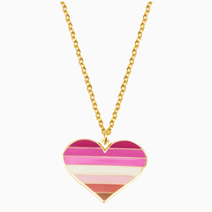 Lesbian Heart Necklace