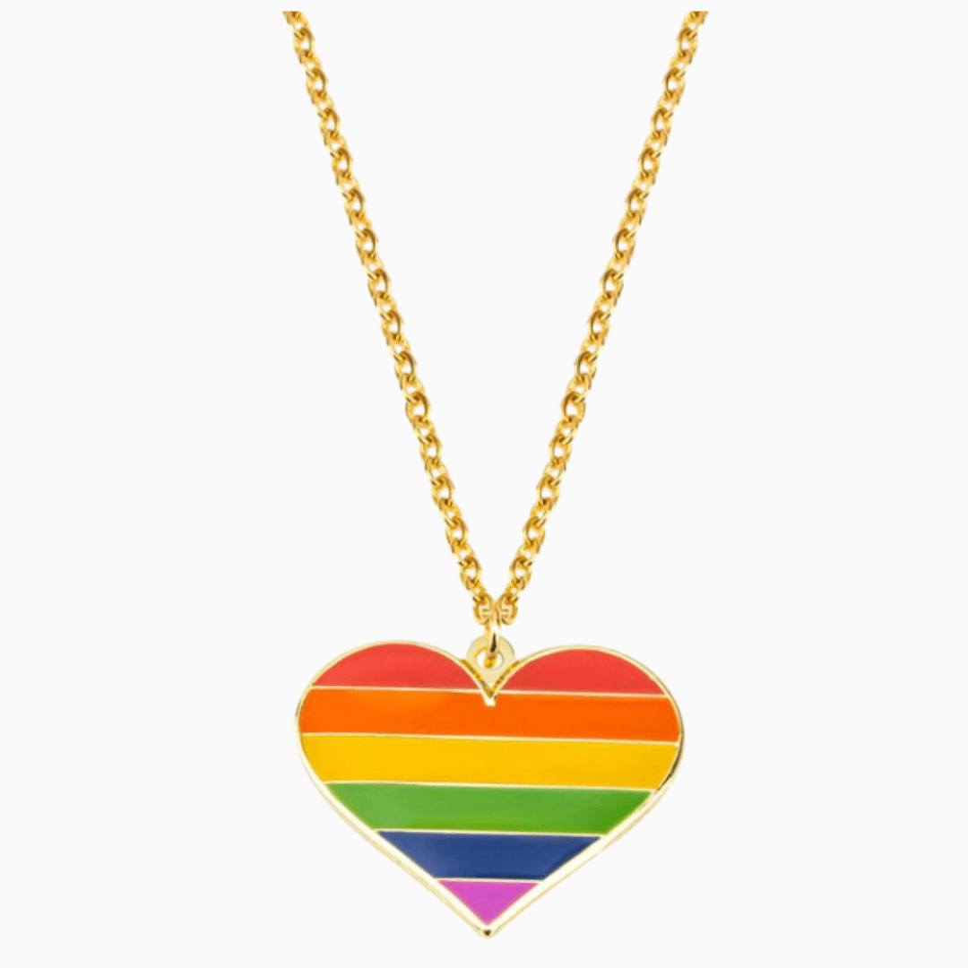 Rainbow Heart Necklace