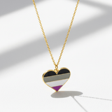 Asexual Heart Necklace