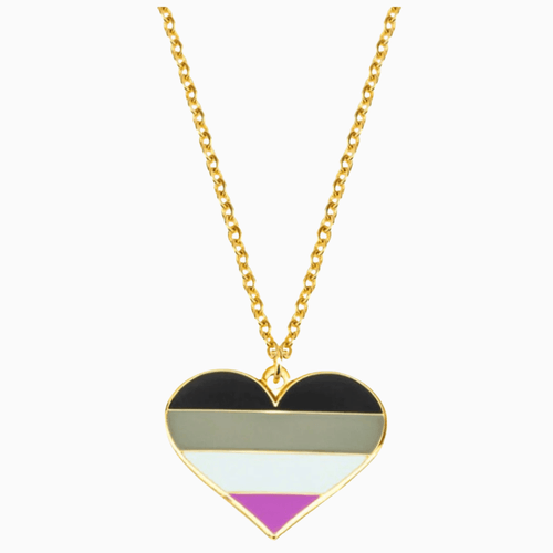 Asexual Heart Necklace