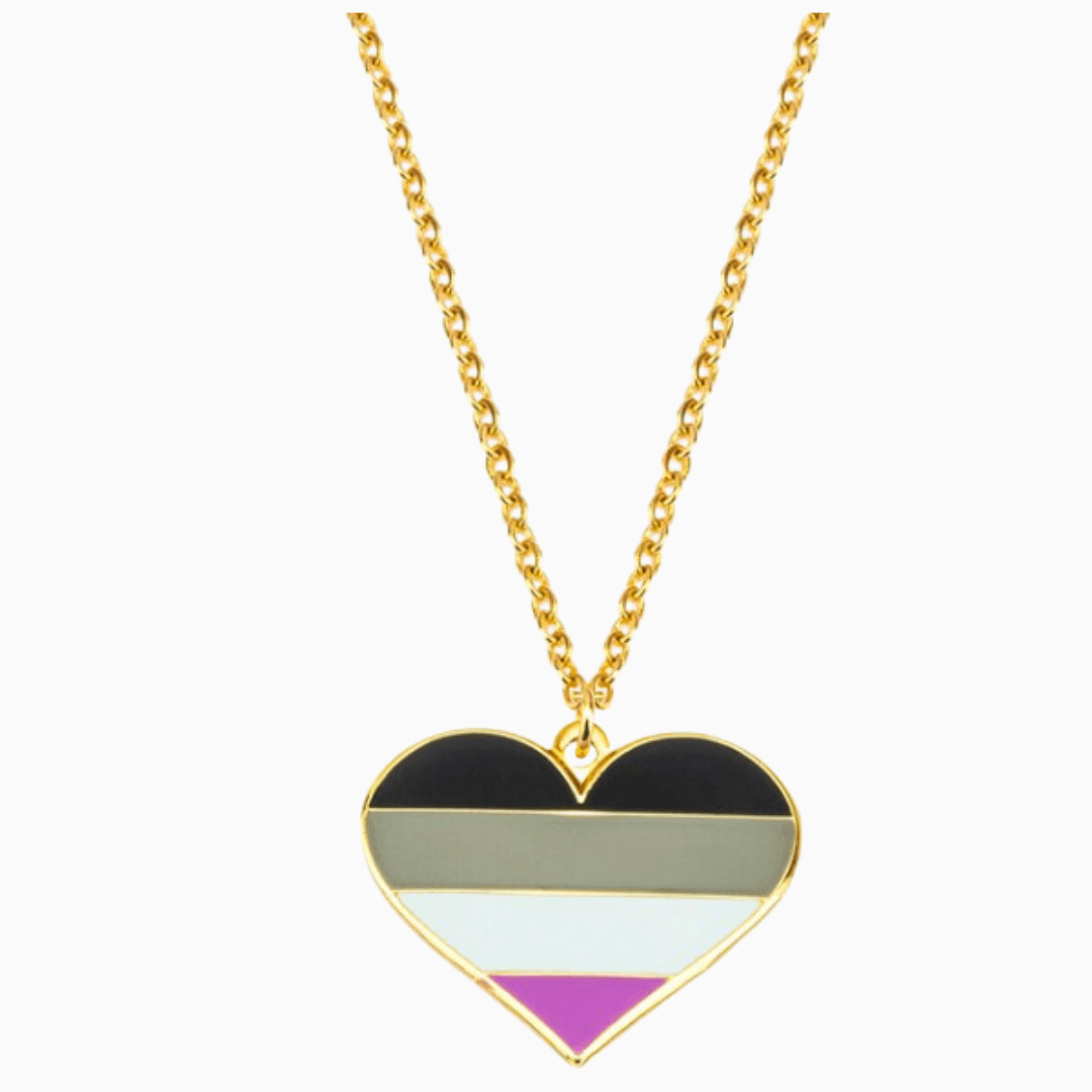 Asexual Heart Necklace
