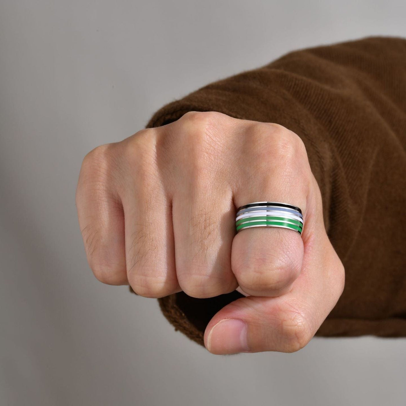 Aromantic Pride Ring
