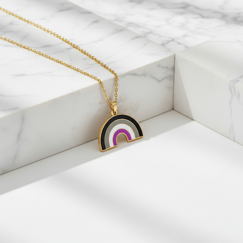 Asexual Rainbow Necklace