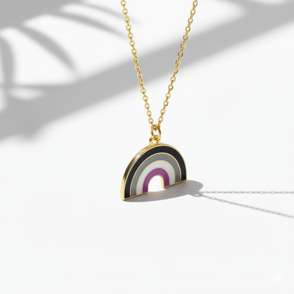Asexual Rainbow Necklace