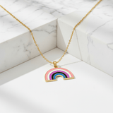 Genderfluid Rainbow Necklace