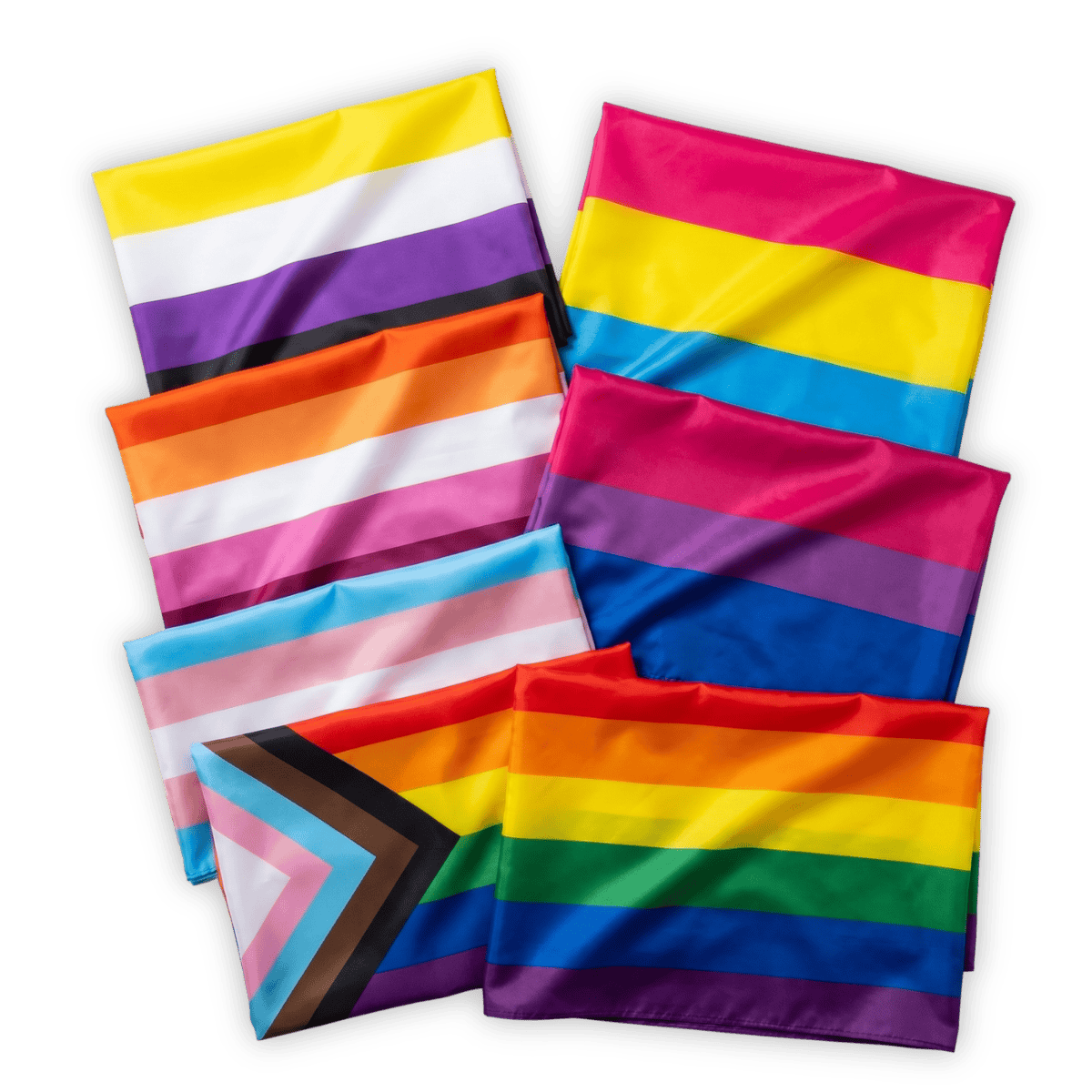 Collection of pride flags