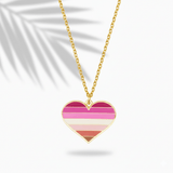 Lesbian Heart Necklace