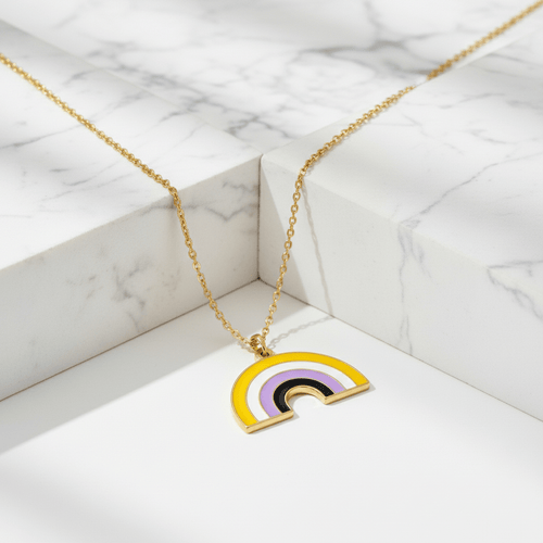 Non-Binary Rainbow Necklace