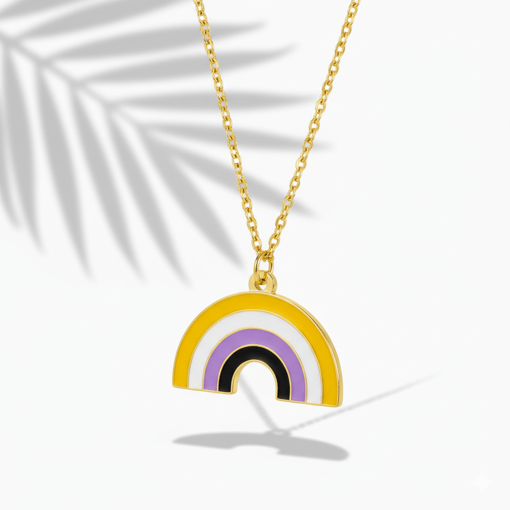 Non-Binary Rainbow Necklace