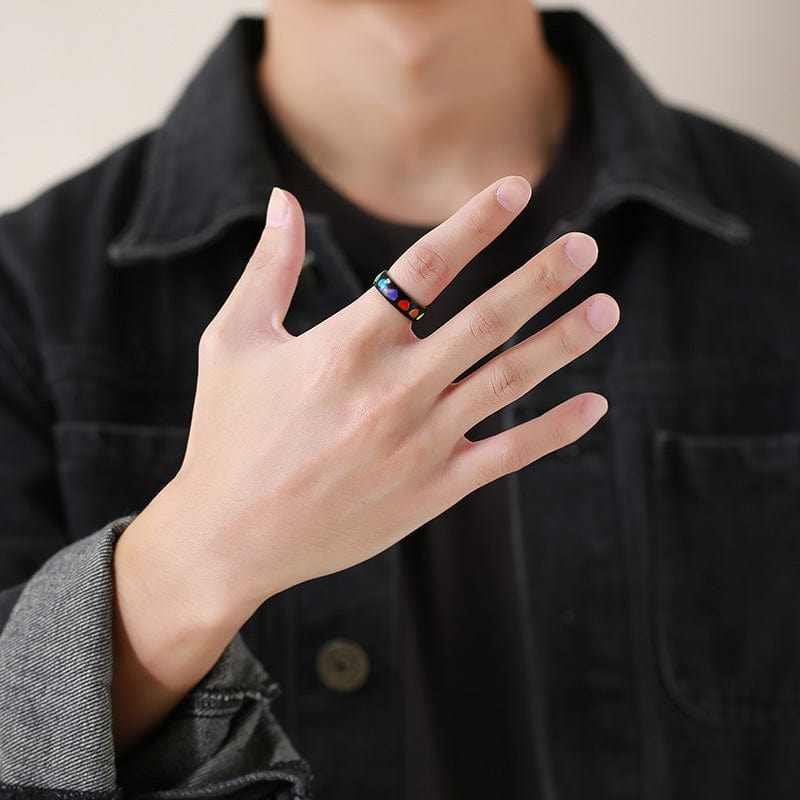 Rainbow Heart Pride Ring