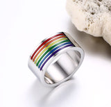 Subtle Pride Rainbow Ring