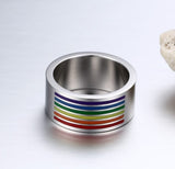Subtle Pride Rainbow Ring