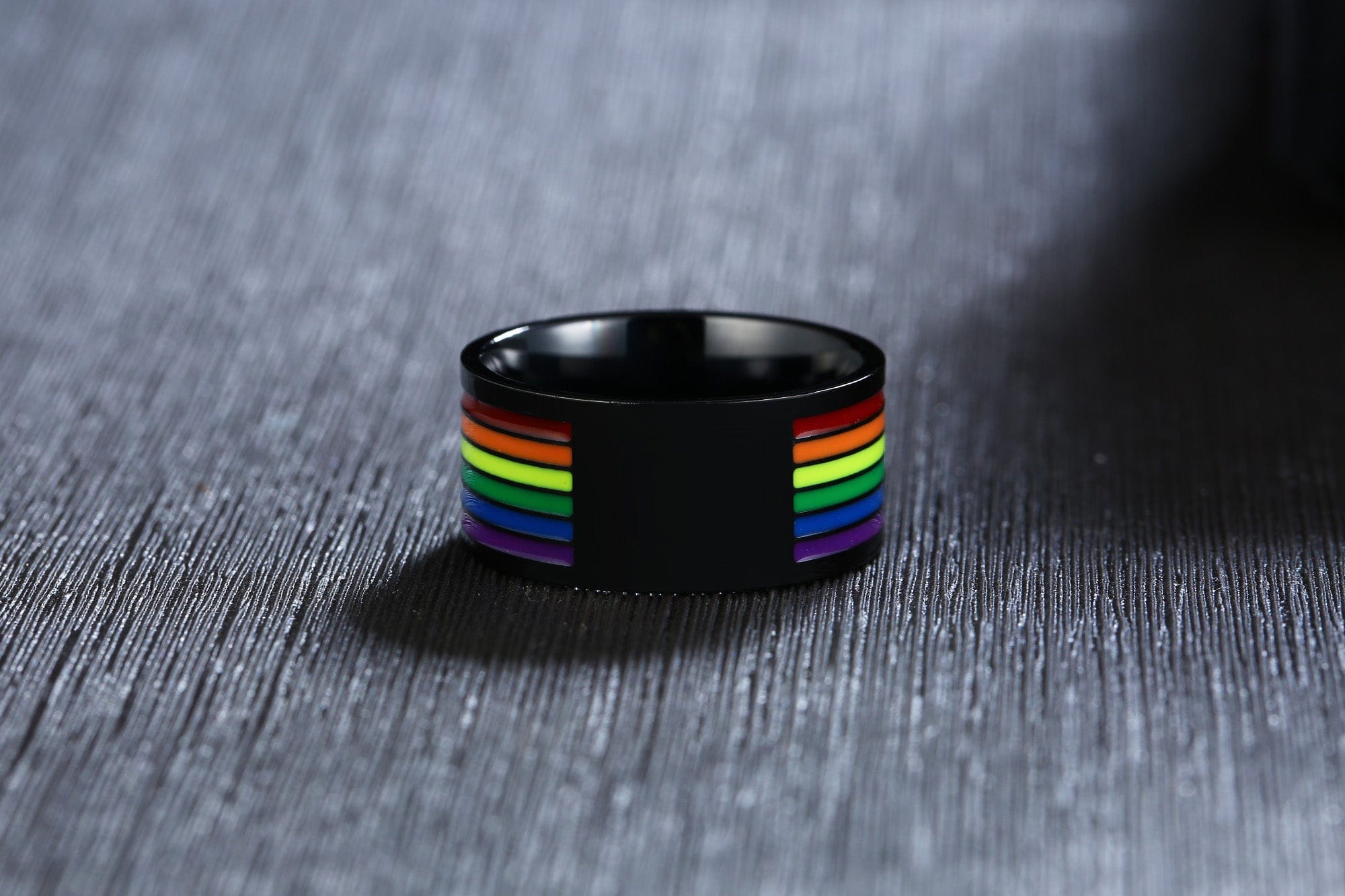 Carbon Rainbow Pride Ring – Pride Palace