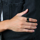 Carbon Rainbow Pride Ring