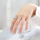 Transgender Pride Ring worn on a hand