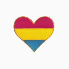 Pansexual Heart Pin