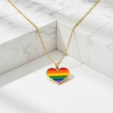 Rainbow Heart Necklace
