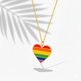 Rainbow Heart Necklace