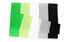 Aromantic Flag folded, showing fabric