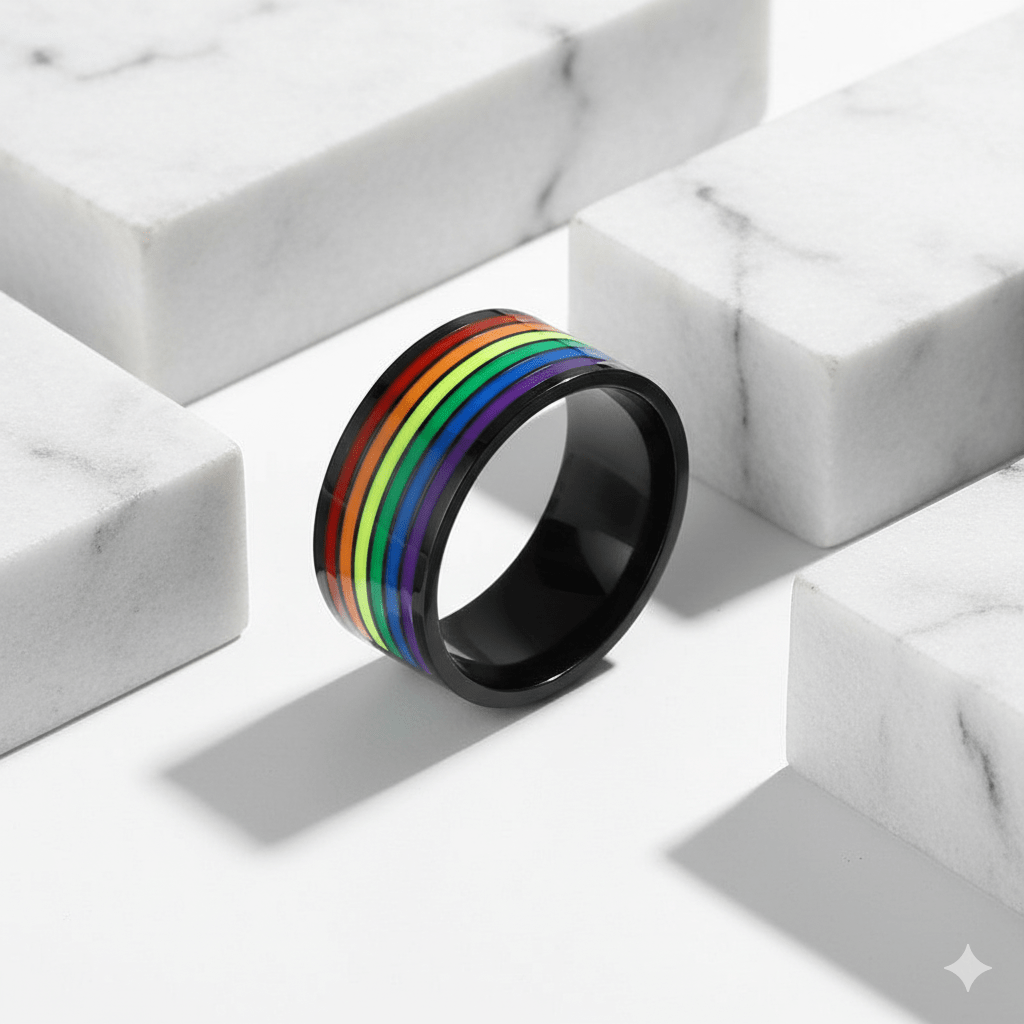 Subtle Pride Rainbow Ring