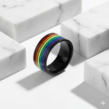 Subtle Pride Rainbow Ring
