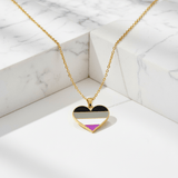 Asexual Heart Necklace