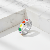 Rainbow Heart Pride Ring