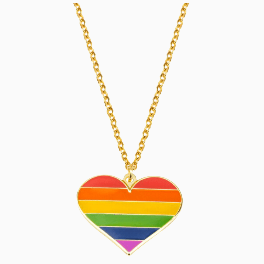 Rainbow Heart Necklace