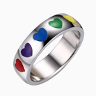 Rainbow Heart Pride Ring - Pride Palace