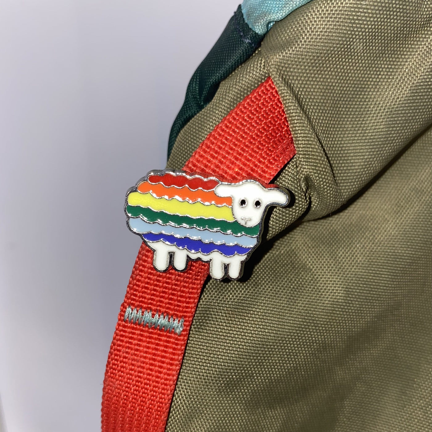 "Gary" Rainbow Sheep Pin - Pride Palace