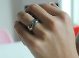 Crystal Rainbow Pride Ring