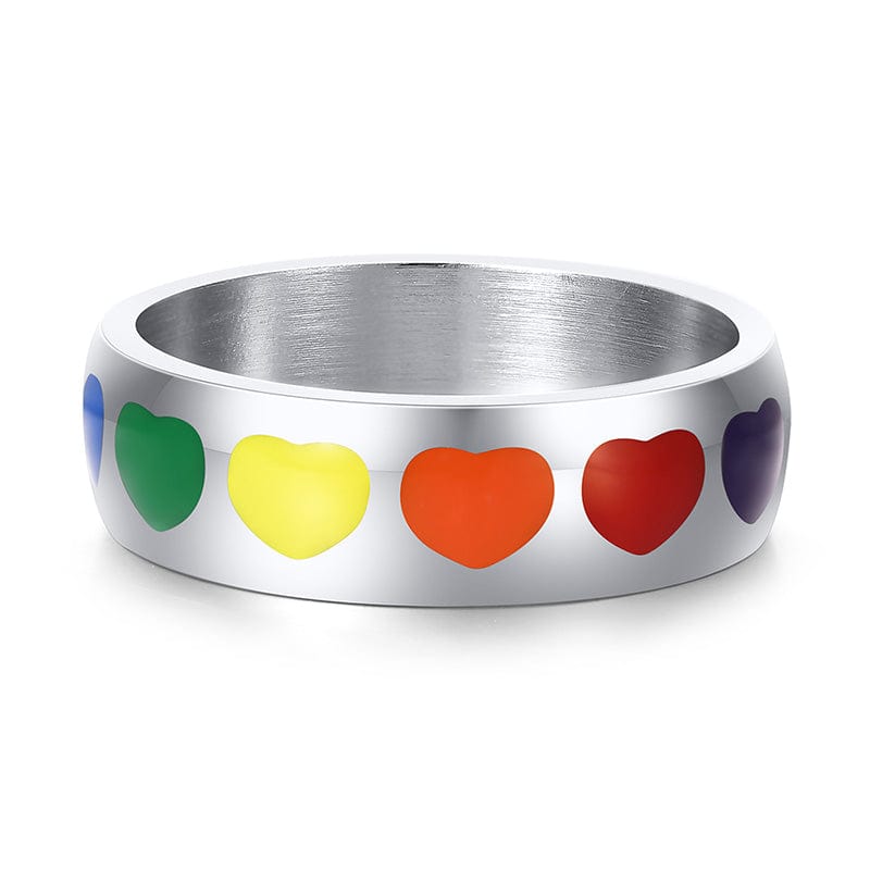 Rainbow Heart Pride Ring