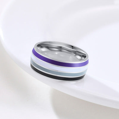 Asexual Pride Ring