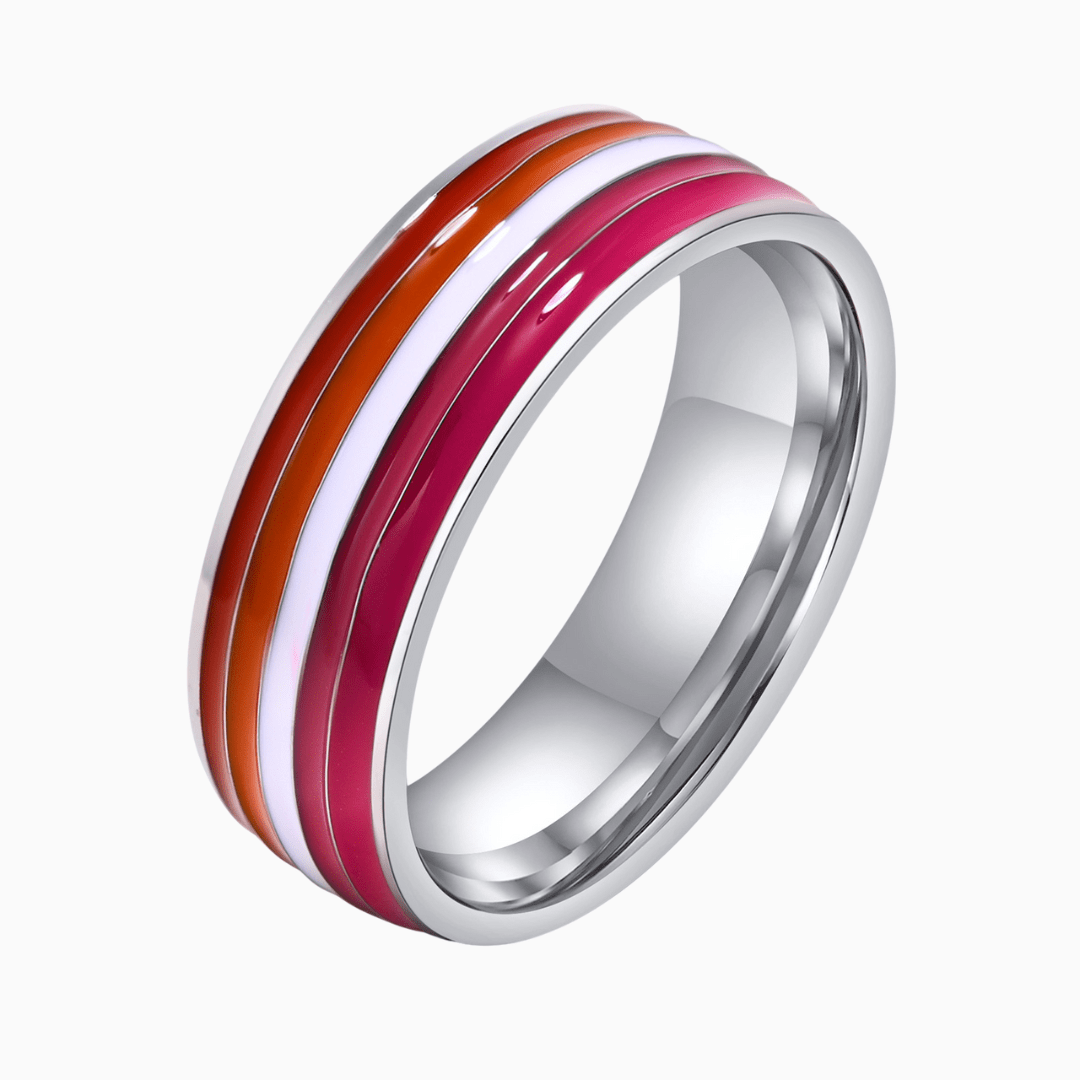 Lesbian pride best sale rings