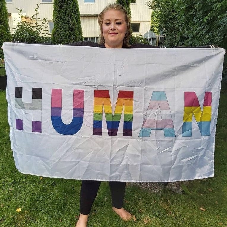 We’re All Human Flag - Pride Palace